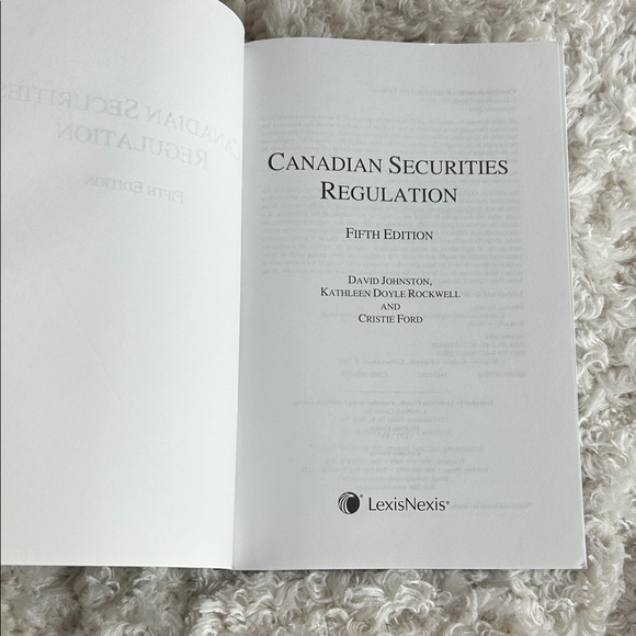 Canadian Securities Regulation - Student Edition Book - Picture 3 of 3
